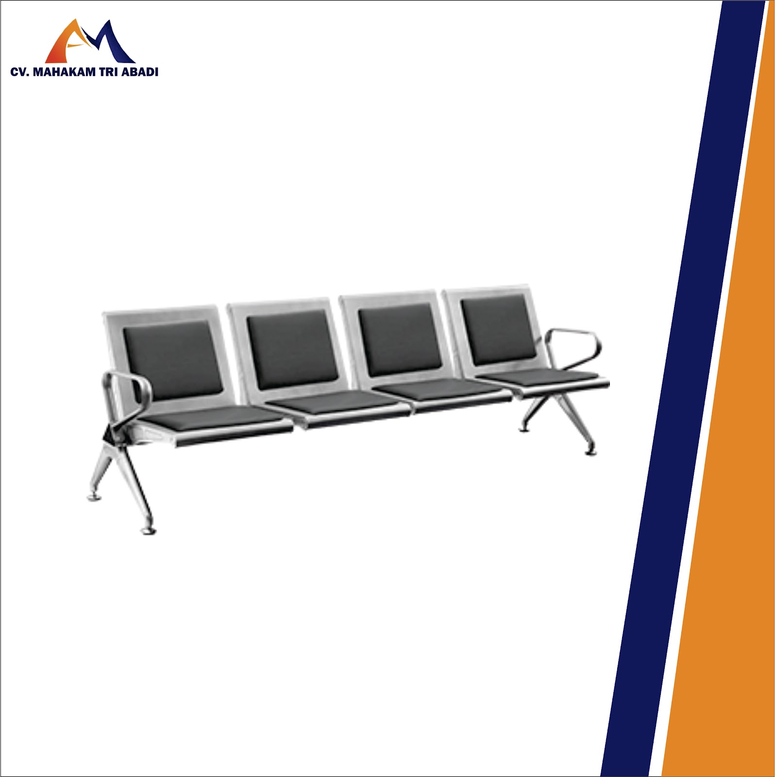 Kursi Tunggu Stainless Avery AC406